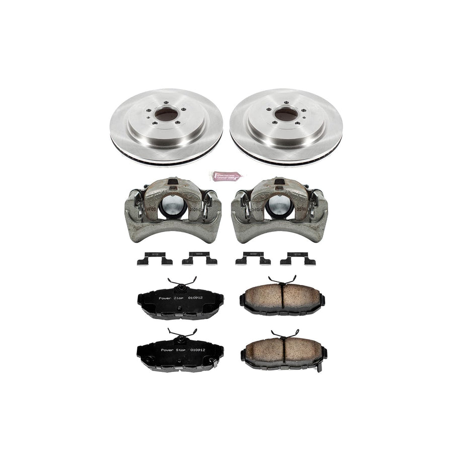 Power Stop KCOE6402 1-Click OE Replacement Brake Kit with Calipers For Ford Mustang Autospecialty 2013-2014 [Model Specific]
