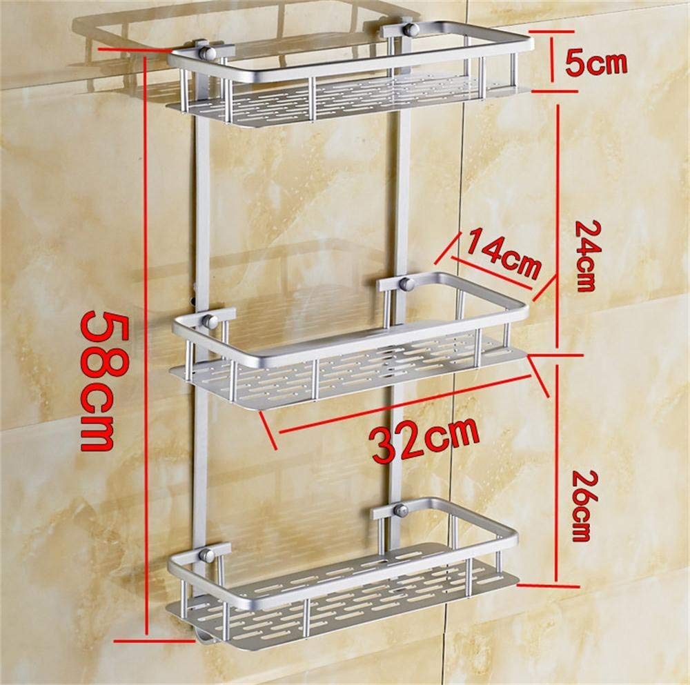 Bathroom BTBT space aluminum 3 layers racks, cosmetic storage rack/Corner Shelf, wallmounted Bathroom Shelf