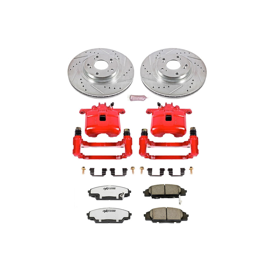 Power Stop KC2439-26 Z26 Street Warrior Front Brake Kit For Acura Honda RSX 2002-2006, Civic 2006-2011 [Model Specific]