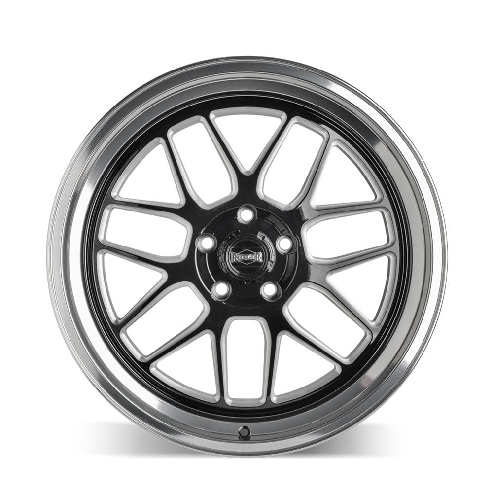 611 RIDLER 611 Gloss Black Milled with Diamond Cut Lip 20X10 5-114.3 0MM 83.82MM