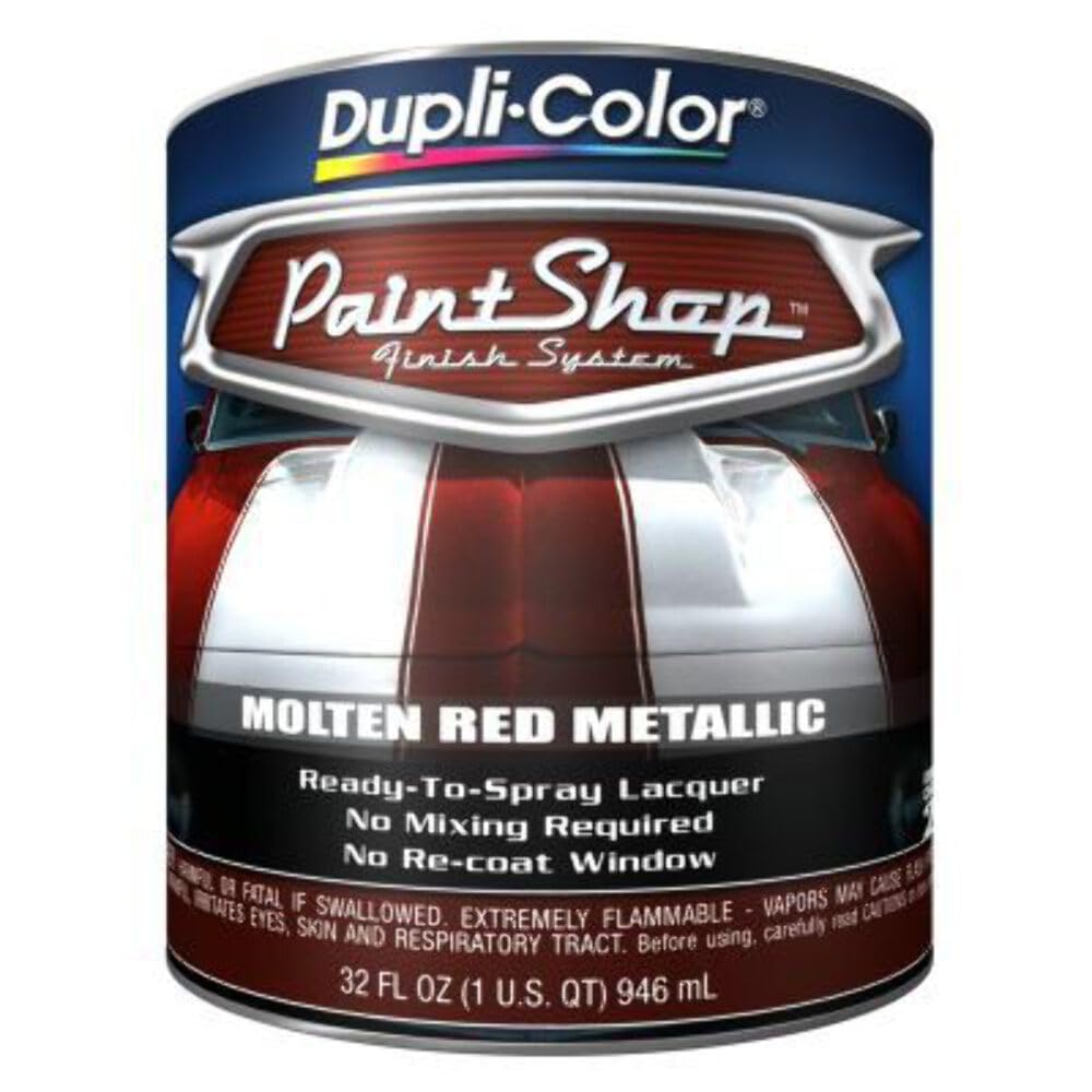Paint Shop Finish System Dupli-Color BSP212 Base Coat – Molten Red Metallic - 32 oz. Automotive Paint