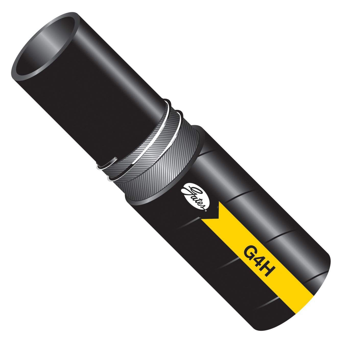 Gates Synthetic Rubber, G4H Hydraulic MegaVac Return Line and Suction Hose 174-3016-0200, Maximum Pressure: 250, -40 degrees F to 275 degrees F Temperature Range, 100' Length