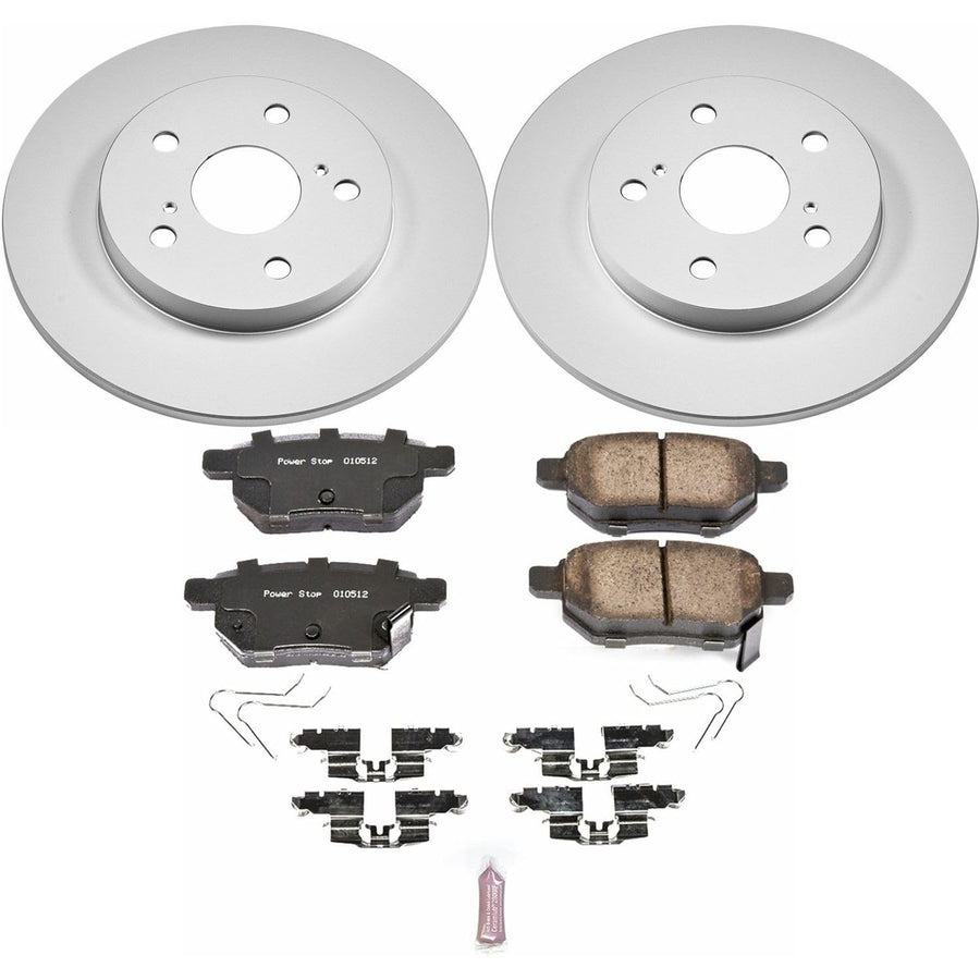 Power Stop Rear CRK7753 Z17 Evolution Geomet Coated Brake Kit For Scion iM 2016, Toyota Corolla iM 2017-2018 [Model Specific]