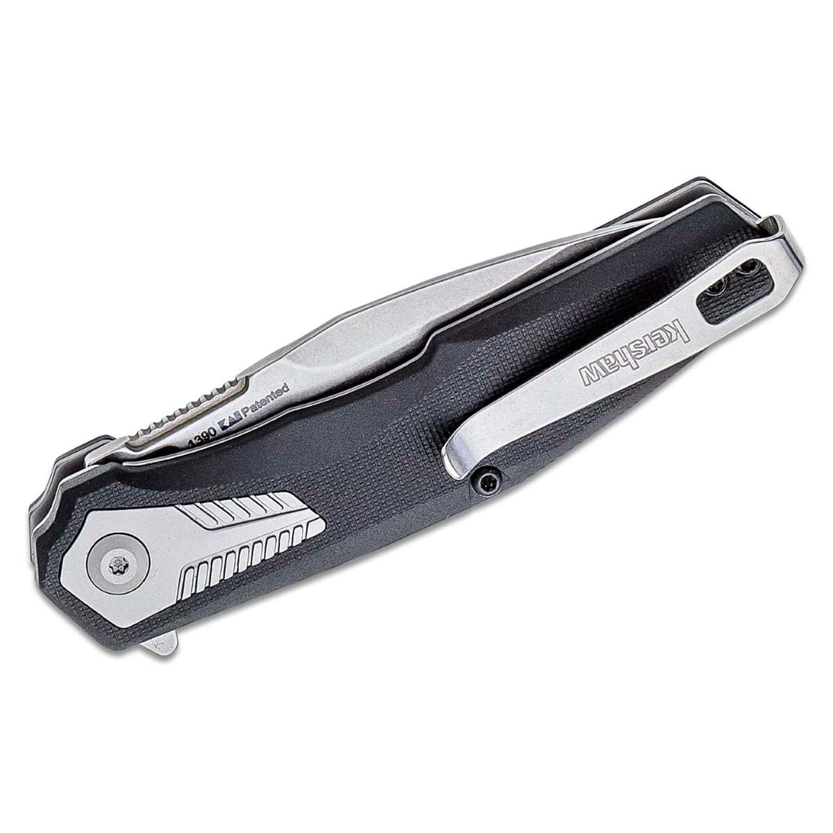 Kershaw Pocket Knife Tremolo, 3.125" 4Cr14 Steel Clip Point Blade, assisted opening EDC,Black