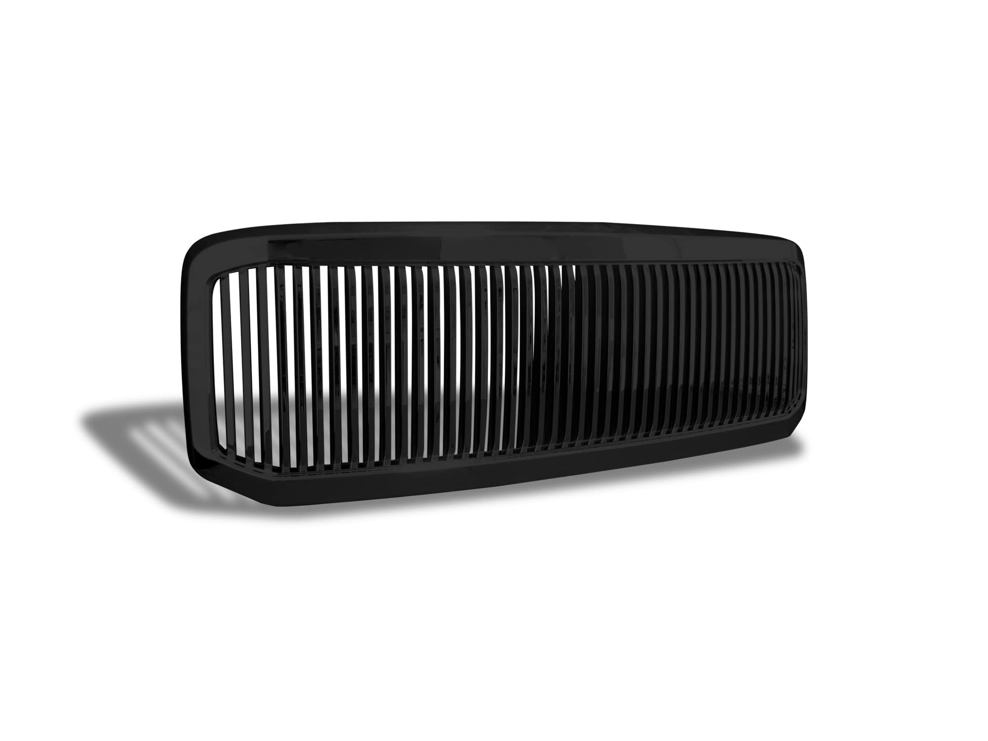 Vertical Front Hood Grille Armordillo USA 7148017 - Gloss Black Fits 2005 Ford Excursion