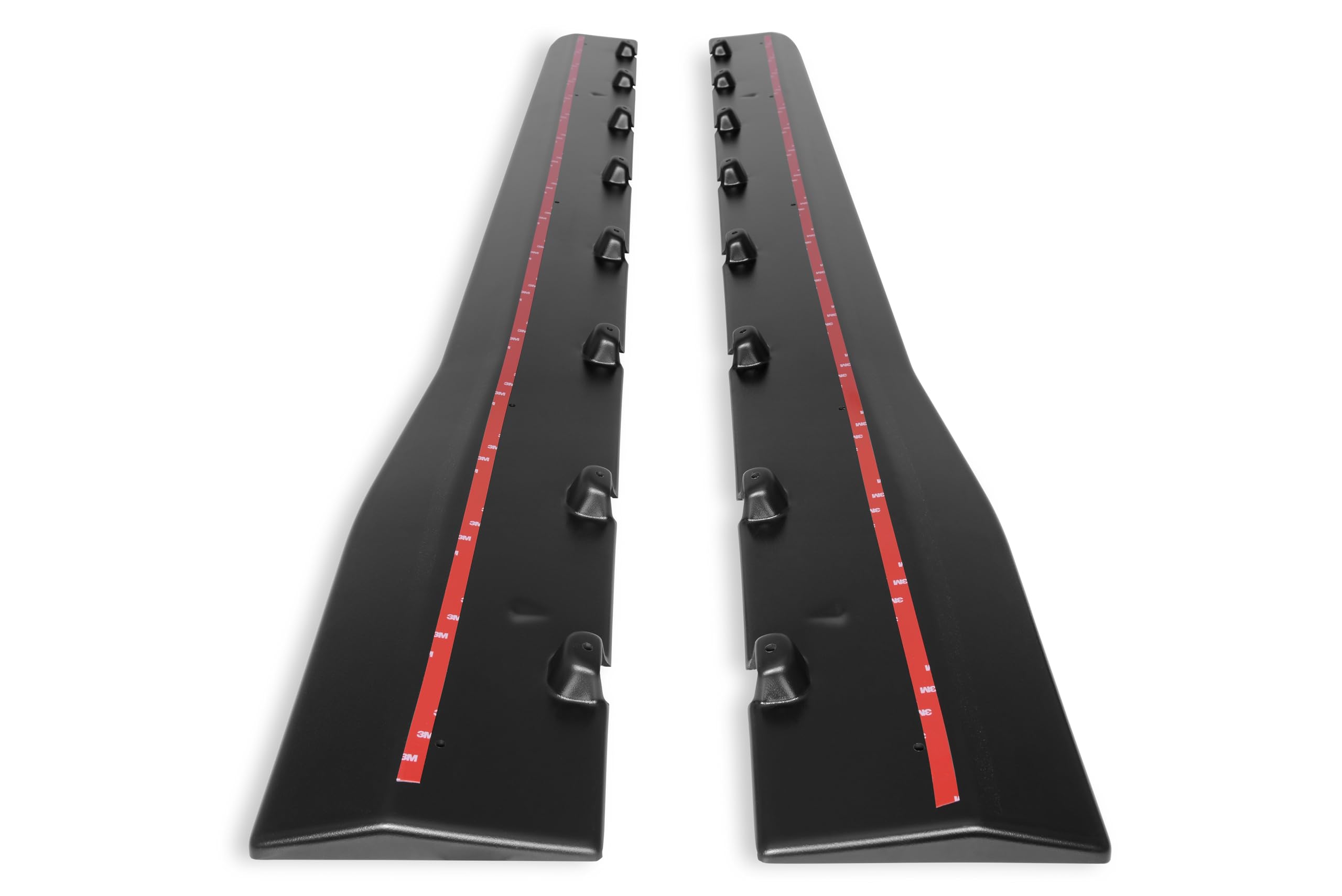 Muscle Cars Drake JR3B-6510129-AB Side Rocker Splitters Satin Black Pair