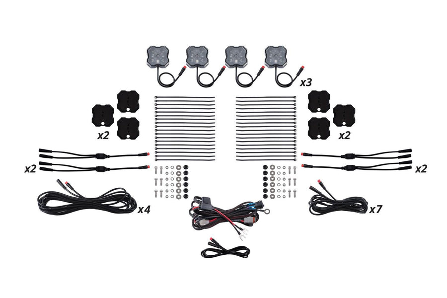 RGBW Rock Light Installer Magnet Mount Kit - Diode Dynamics (12-Pack)