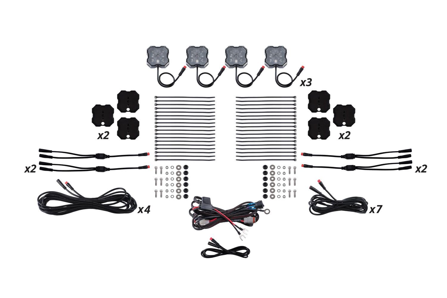RGBW Rock Light Installer Magnet Mount Kit - Diode Dynamics (12-Pack)