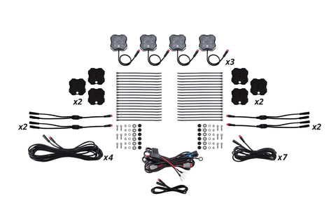 RGBW Rock Light Installer Magnet Mount Kit - Diode Dynamics (12-Pack)