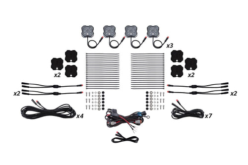 RGBW Rock Light Installer Magnet Mount Kit - Diode Dynamics (12-Pack)