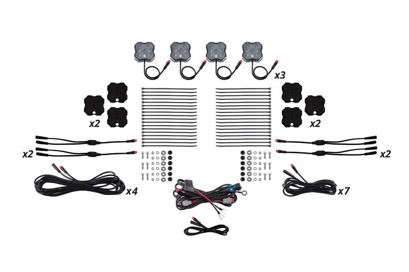 RGBW Rock Light Installer Magnet Mount Kit - Diode Dynamics (12-Pack)
