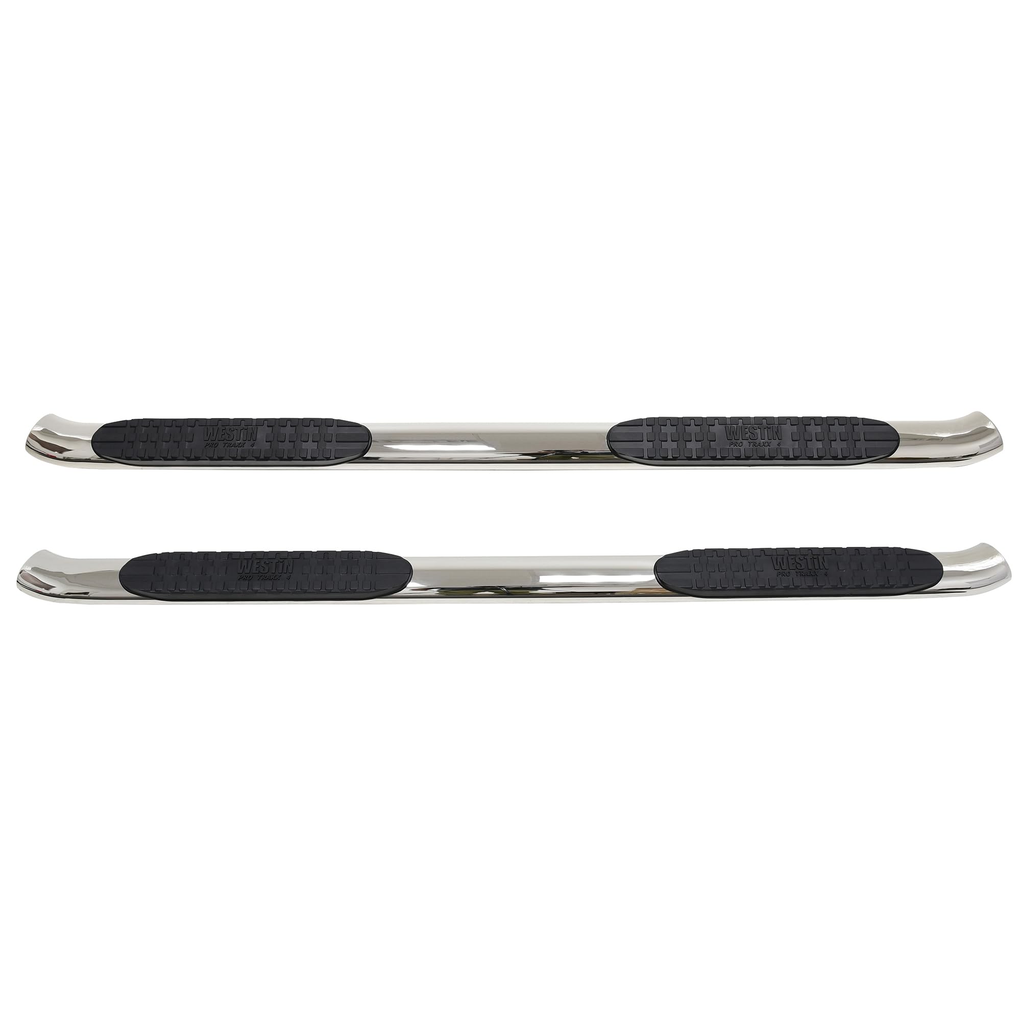 PRO TRAXX 4 Westin Oval Nerf Bars fits 2014-2018 Silverado Sierra 1500 2015-2019 Silverado Sierra 2500 3500 Crew Cab Polished Pair