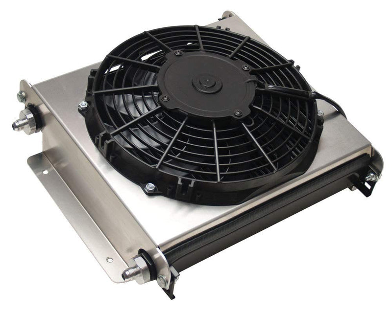 Hyper-Cool Derale Extreme Remote Mount Fluid Cooler, Black