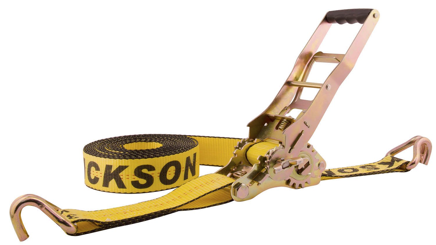 2" x 30' Erickson Multiplier Ratchet Tie-Down Strap with Double J-Hooks - 10000 lb. Load Capacity