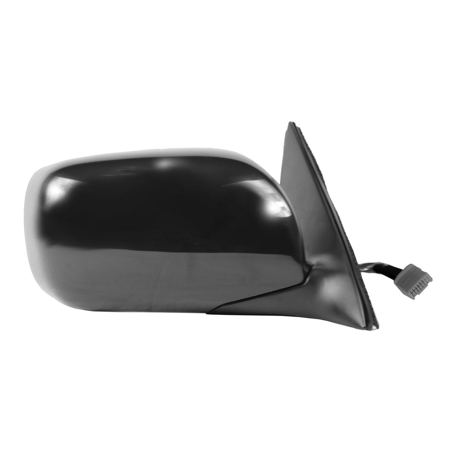 Passenger Side Fit Mirror for Lexus LS430, Black w/PTM Cover, w/Memory, Puddle lamp, Power Fold, w/o auto dimming, Heated Power