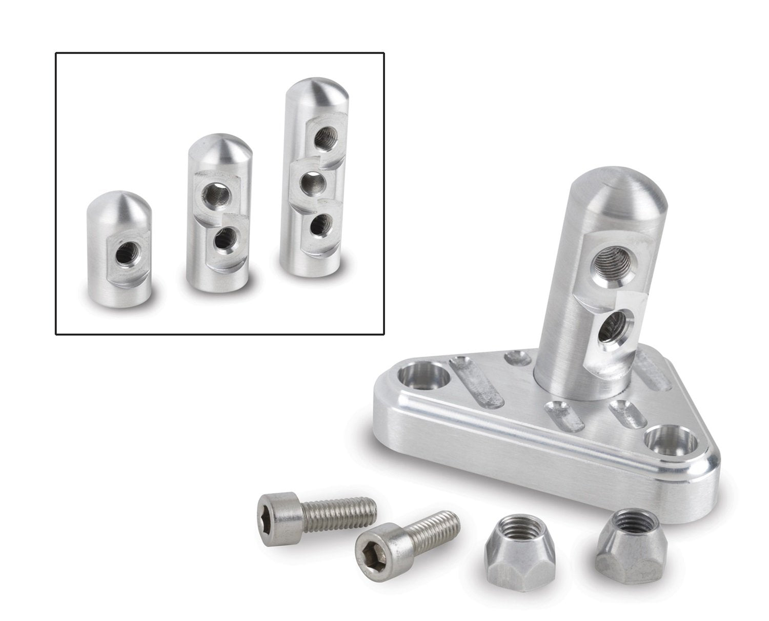 Tuned-Port Lokar TCB-40TP1 Bracket with Billet Aluminum Single Stud