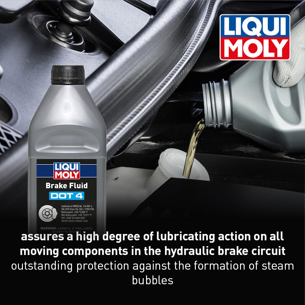 Brake Fluid LIQUI MOLY DOT 4, 1 Liter (Pack of 1)
