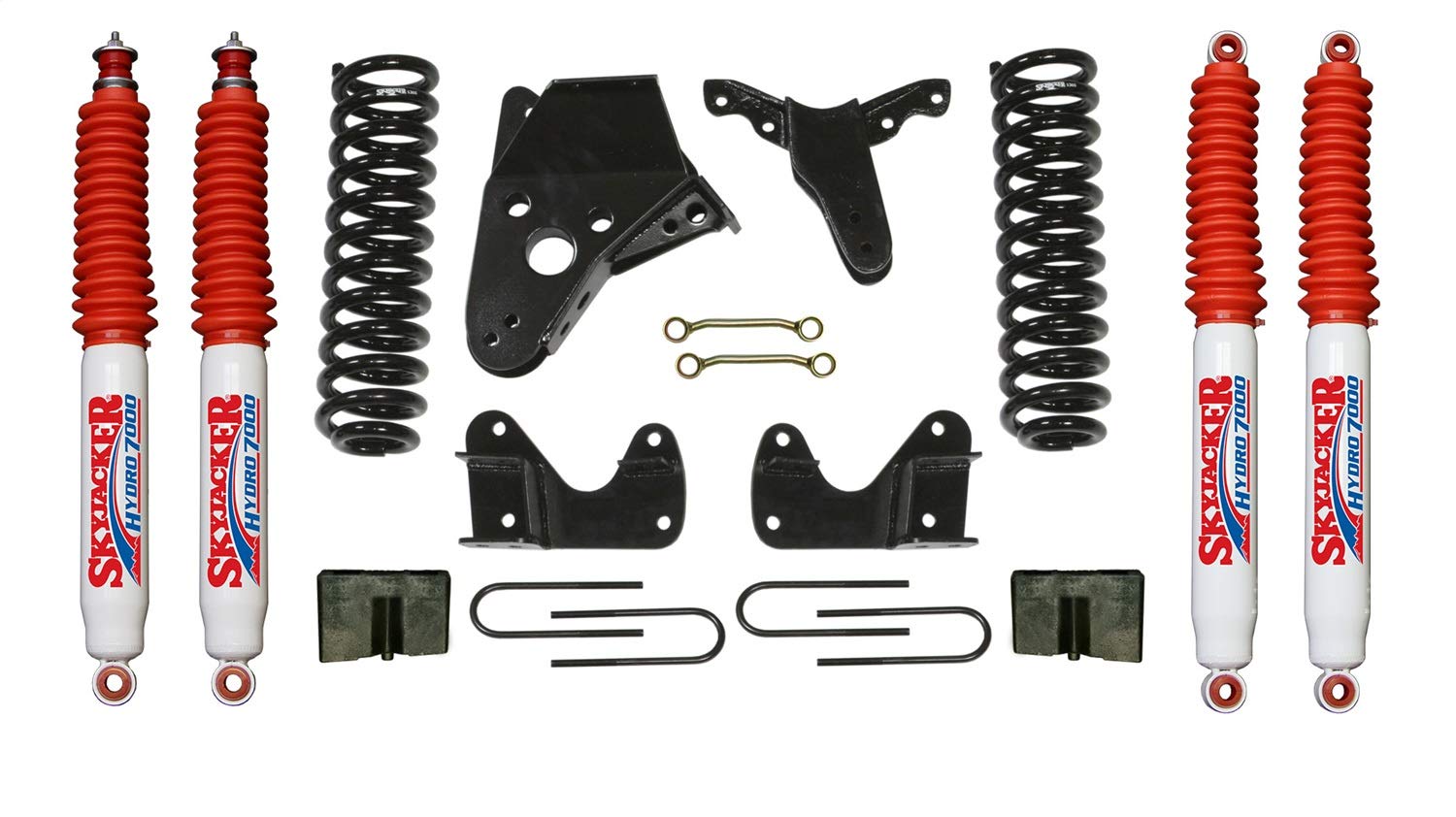 Skyjacker Suspension Lift Kit 136BHK-H w/Shock 6 in. Lift Incl. Front Springs Sway Bar End Link Kit Rear Block Rear U Bolt Kit
