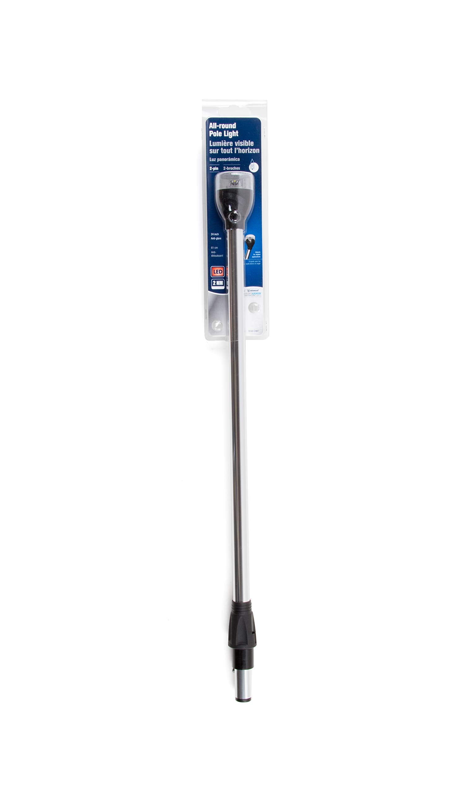 All-Round attwood 5530-24A7 24-Inch Marine Boat LED Pole Light