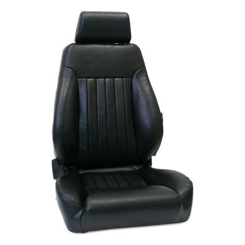Black Vinyl ProCar by Scat 80-1250-51R Elite Lumbar DLX Recliner Right Seat