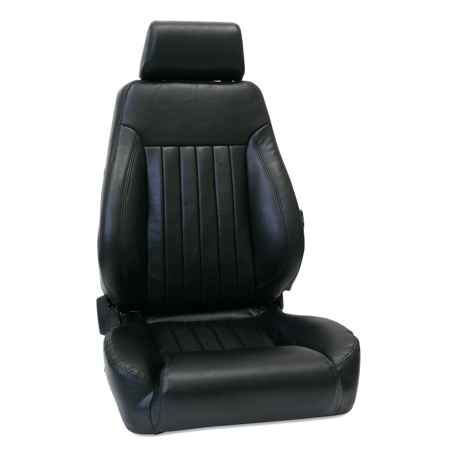 Black Vinyl ProCar by Scat 80-1250-51L Racing Elite Lumbar DLX Recliner Left Seat