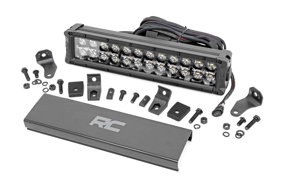 12" Rough Country Black Series Dual Row CREE LED Light Bar | White DRL - 70912BD