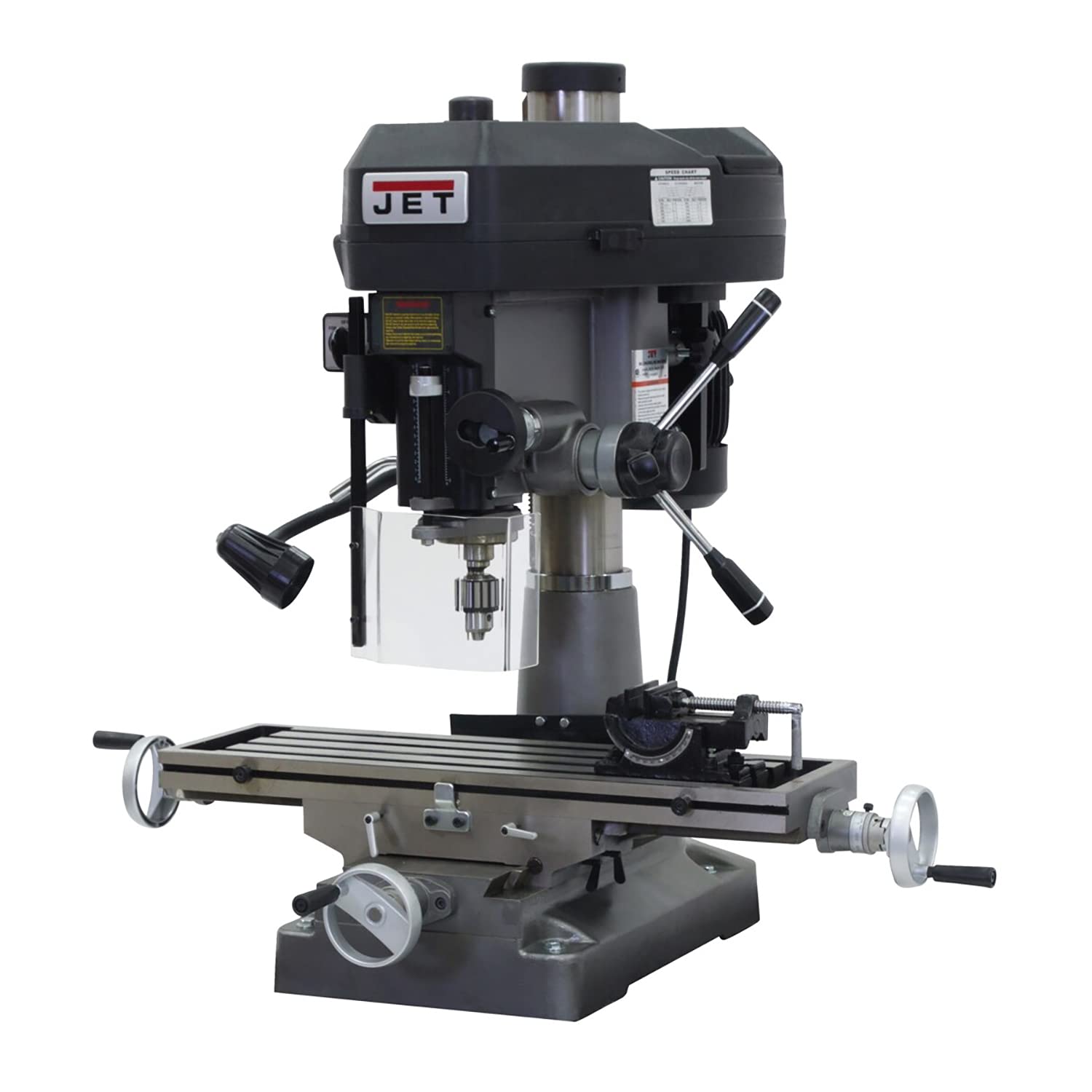 JET 2 HP Mill Drill Machine, 18-Inch, 115/230V 1Ph (Model JMD-18)