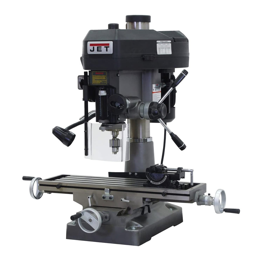 JET 2 HP Mill Drill Machine, 18-Inch, 115/230V 1Ph (Model JMD-18)