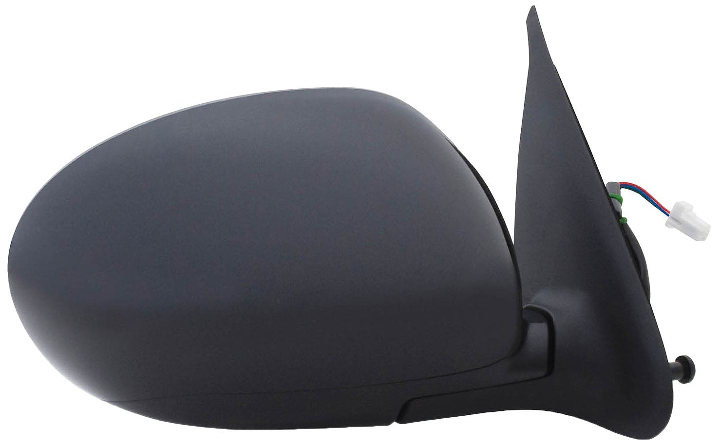 Mirror Passenger Side for Nissan Juke, Black, PTM Cover, Foldaway, Power