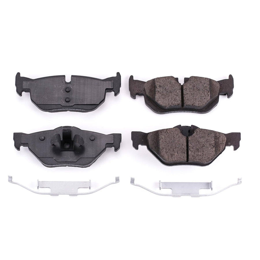 Power Stop Brake Kit Front For BMW 128i 2008-13 |323i 2010-11 |325i 2006 |328i 2007-13 |328i xDrive 2009-13 |BMW 328xi 2007-08 - Ceramic Brake Pads With Installation Hardware, 17-1267