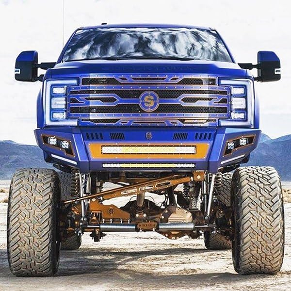 Front Bumper Road Armor 6172DF-B0-P2-MR-BH-B Fits Ford F-250 Super Duty