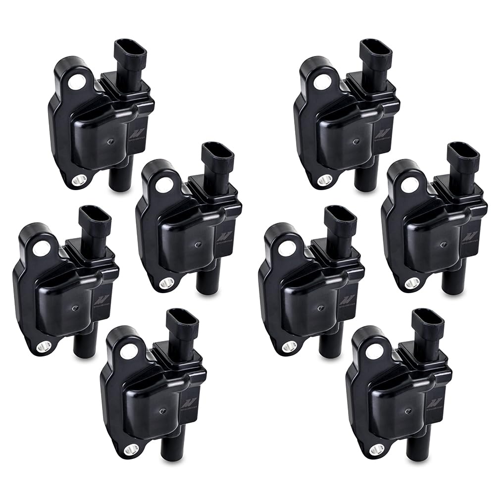 Mishimoto Coil Ignition, Compatible with Gen V LS2/LS3/LS4/LS7/LS9 Engines 2007+, Set of 8