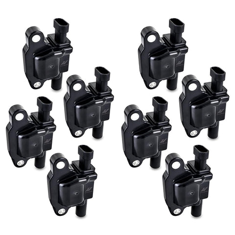 Mishimoto Coil Ignition, Compatible with Gen V LS2/LS3/LS4/LS7/LS9 Engines 2007+, Set of 8