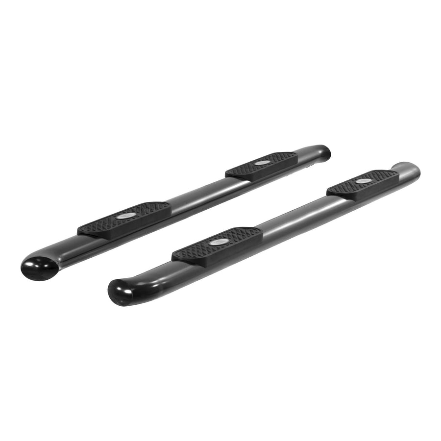 4-Inch ARIES Black Steel Oval Nerf Bars, Select Ford F-150, Lightning, F-250, F-350, F-450, F-550 Super Duty