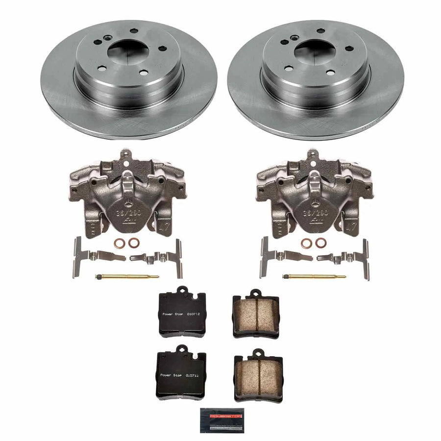 Power Stop KCOE620 Autospecialty Brake Caliper Kit- Brake Pads, Brake Rotors & Calipers For Mercedes-Benz SLK280, Mercedes-Benz SLK300, Mercedes-Benz SLK350 [Model Specific]