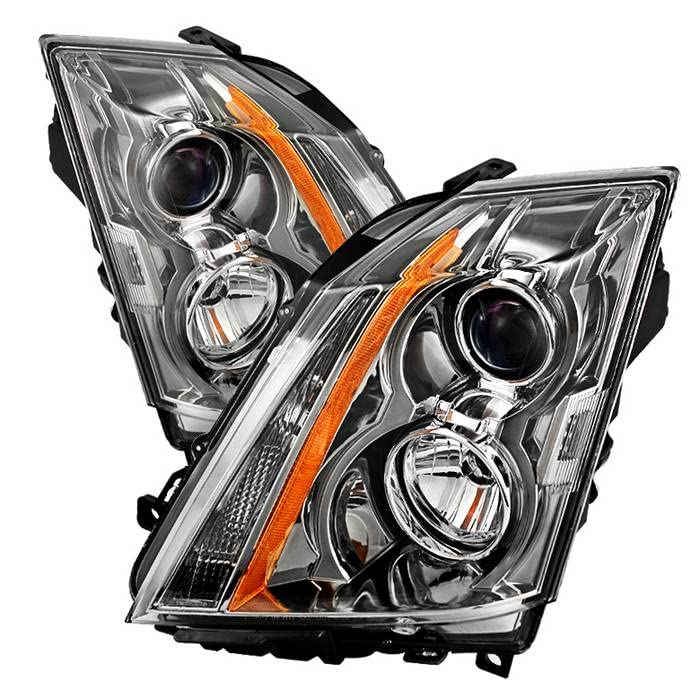 Cadillac CTS Halo Headlight Xtune HD-JH-CACTS08-AM-BK