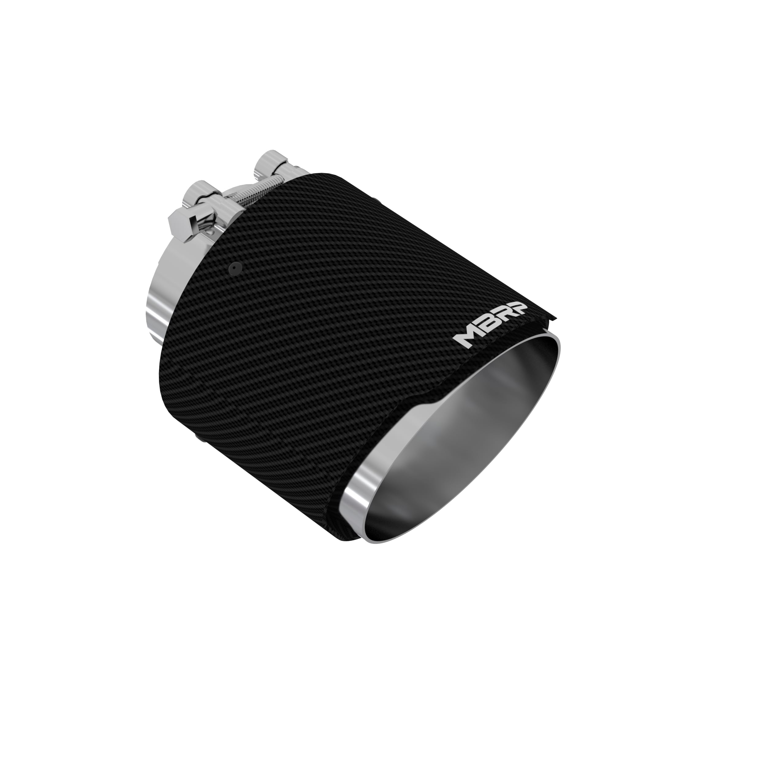 Carbon Fiber MBRP Tip, 3in. ID./5in. OD./ 6.13in L. Angle Cut Dual Wall
