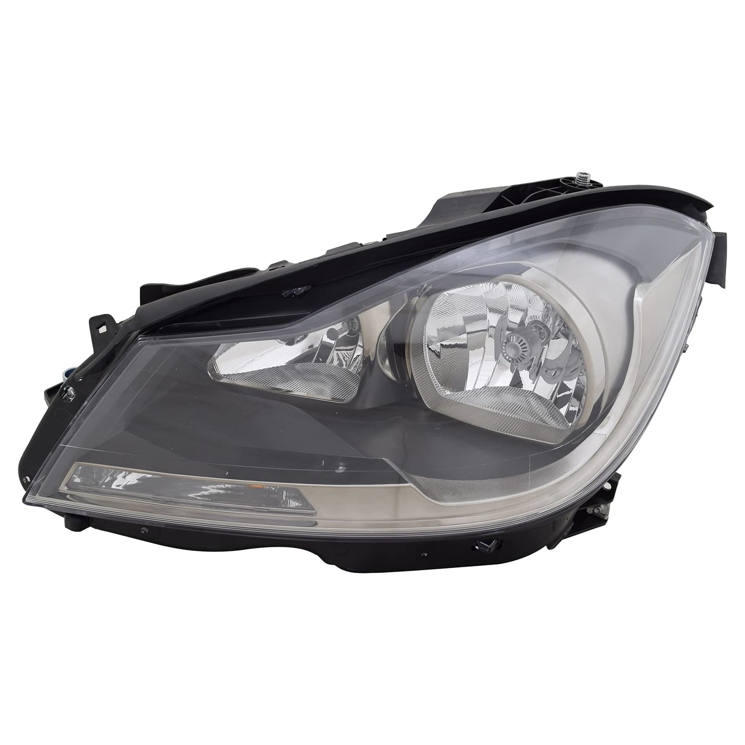 Left TYC Headlight Assembly Compatible with 2012-2015 Mercedes Benz C-Class