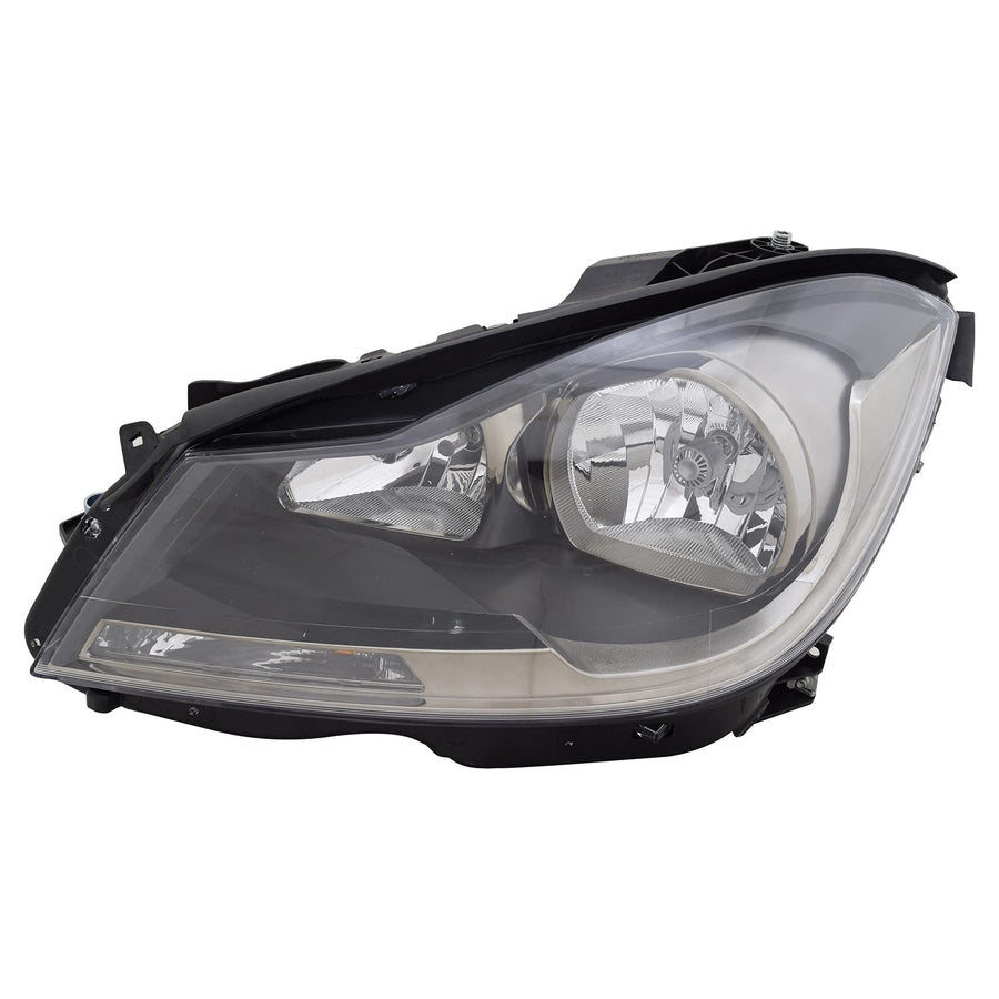 Left TYC Headlight Assembly Compatible with 2012-2015 Mercedes Benz C-Class