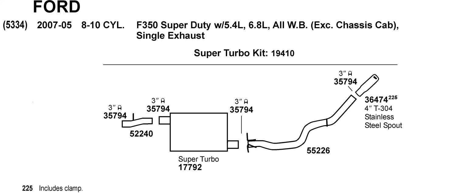 Super Turbo Dynomax 17792 Exhaust Muffler for Chevrolet Blazer