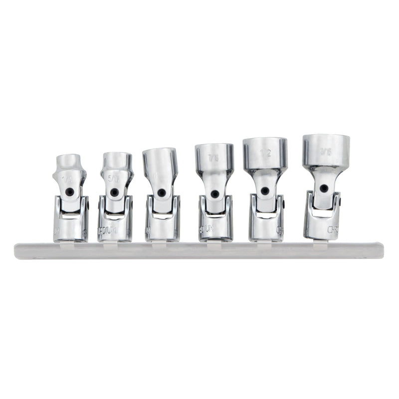 W36980 Performance Tool 1/4-Inch Drive SAE 6 Piece Flex Socket Set