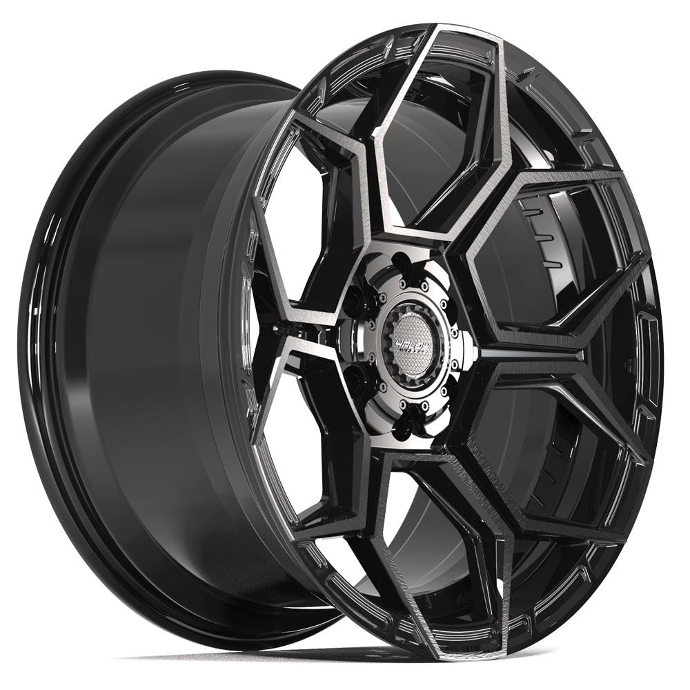 4PLAY Wheels 20 Inch Rim 4PS26 Fits 6x135 & 6x139.7 20x9 Gloss Black Brushed with Tinted Clear (1)