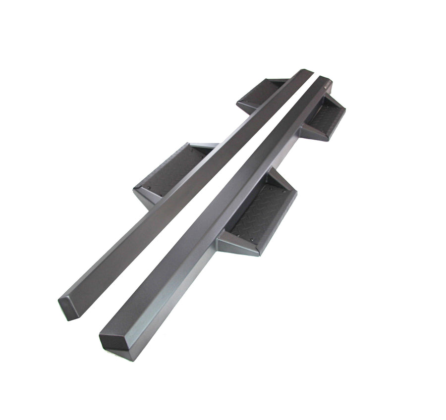 Heavy Duty Black Horse Impact Drop Side Steps Compatible with 16-20 Nissan Titan XD Crew Cab / 17-20 Nissan Titan Crew Cab