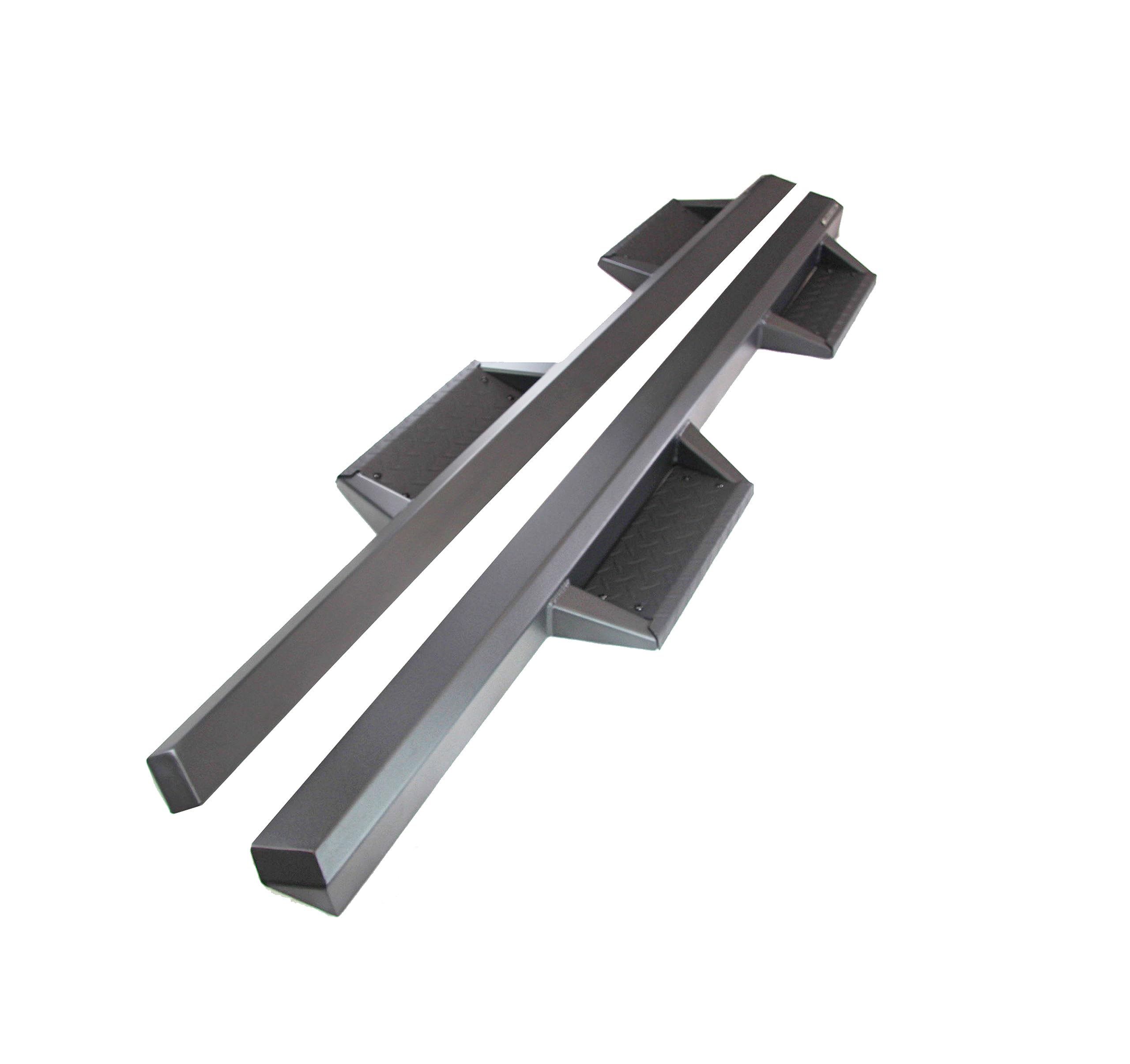 Heavy Duty Black Horse Impact Drop Side Steps Black Compatible with 2021-2024 Ford Bronco-IM-FOBR