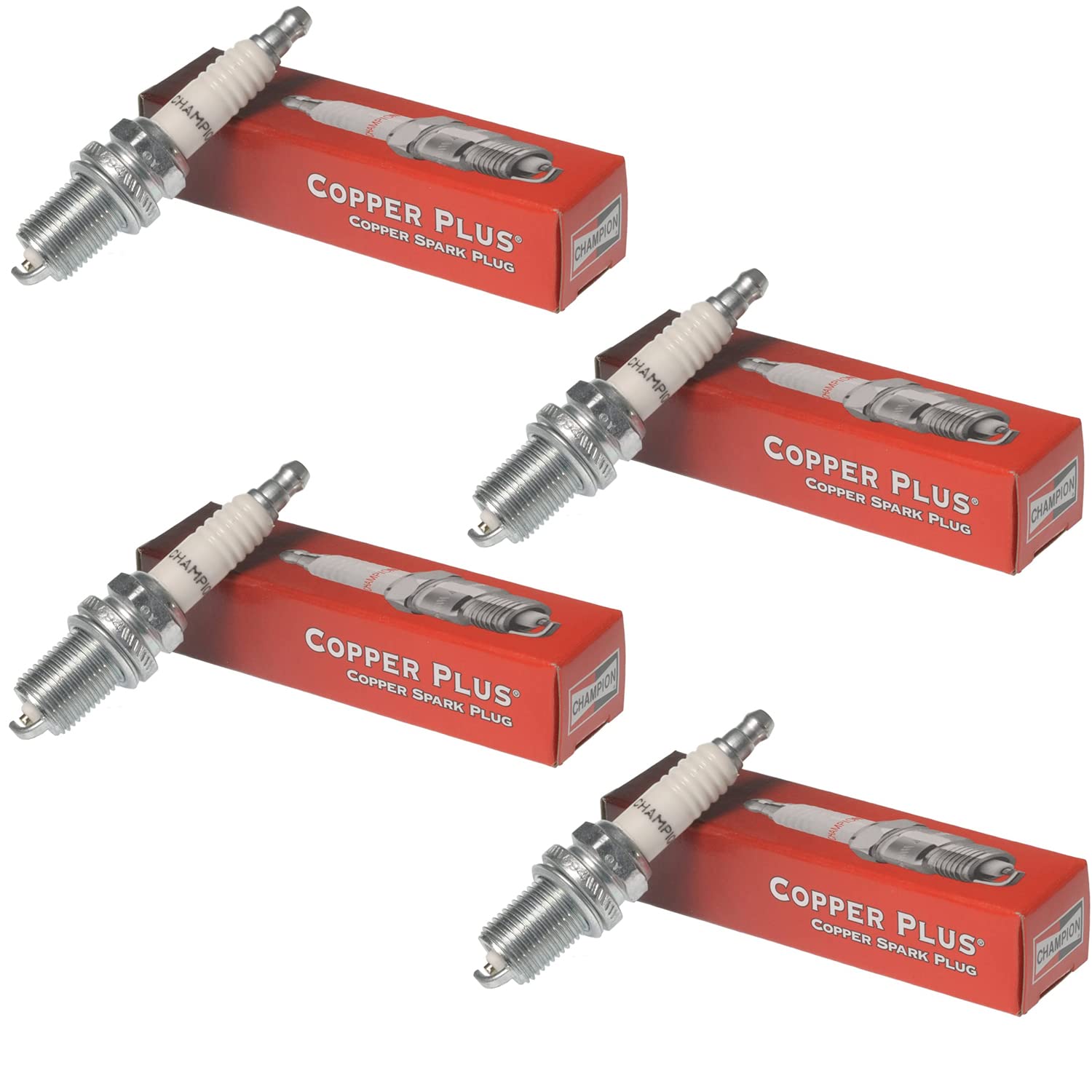 Copper Plus Champion J12YC (10) Spark Plug, Pack of 4