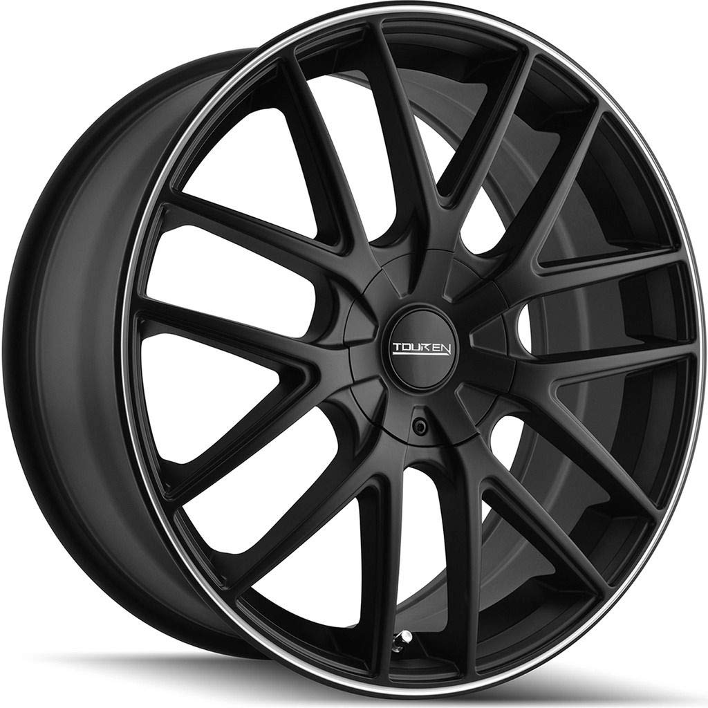 17x7.5 TR60, Bolt Pattern: 5x112/120, Offset: 42, MATTE BLACK/MACHINED RING, set of 1