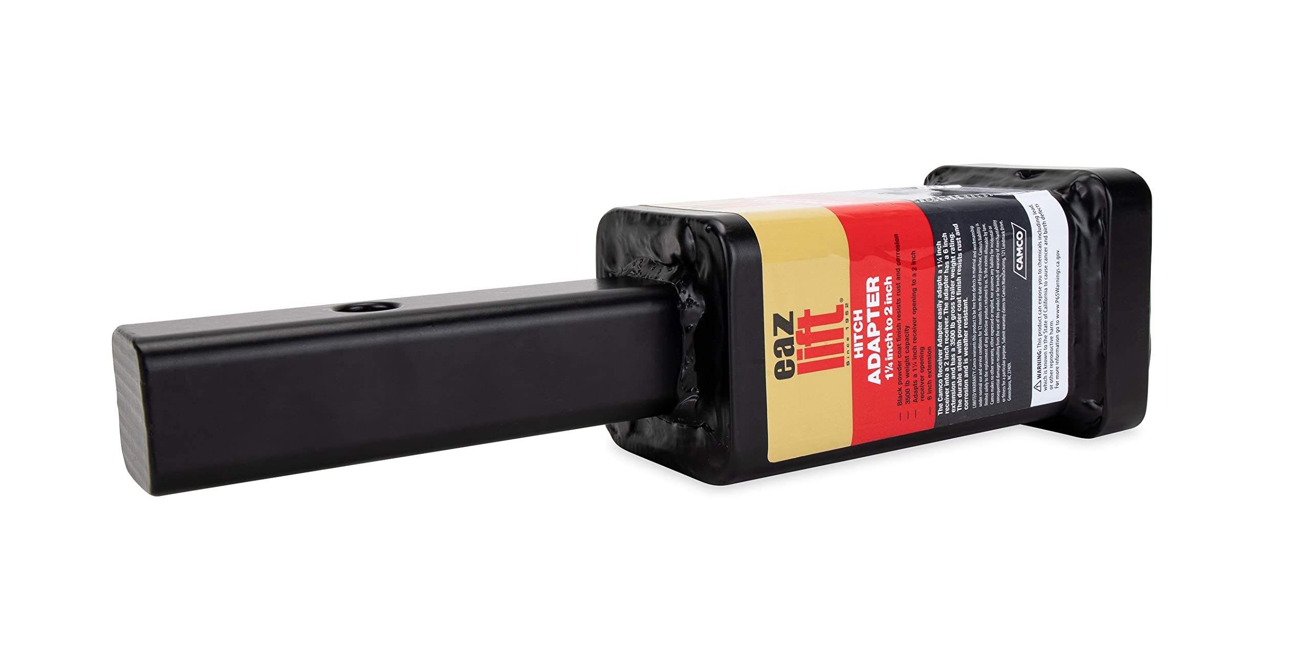 Eaz-Lift Adapter Hitch Receiver - Easily Adapts a 1 ¼" Receiver to a 2" Receiver | 6" Extension, 3,500 lb. Capacity (GTWR) | Durable Rust and Corrosion Resistant Steel - (48471)