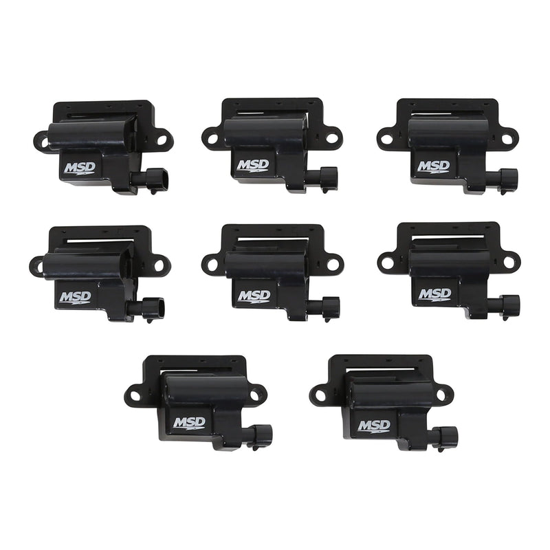 Blaster LS Series MSD 826483 Ignition Coil, Black, 8-Pack