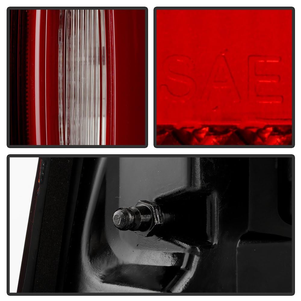 Dodge Ram 1500 Limited/Longhorn/Laramie (Non Blind Spot Sensor) LED Tail Light - OE Red Clear Right Spyder (POE)