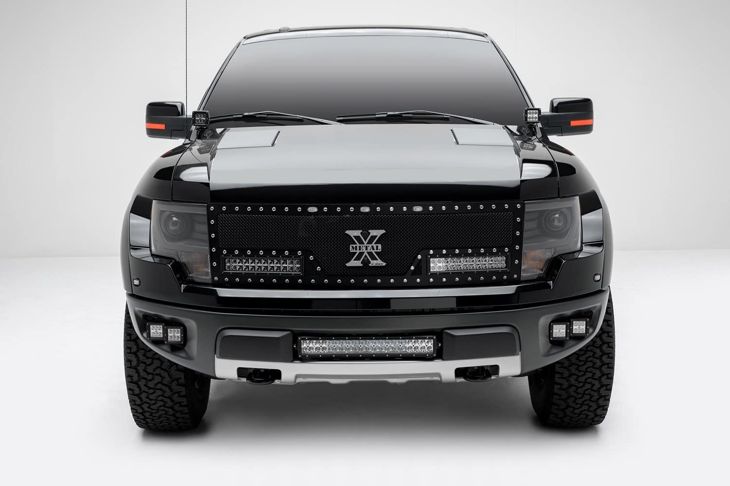 ZROADZ FORD F150-RAPTOR 2010-2014 Z325661-KIT Black Front Bumper LED Light Bar Kit